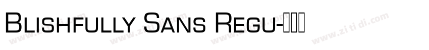 Blishfully Sans Regu字体转换
